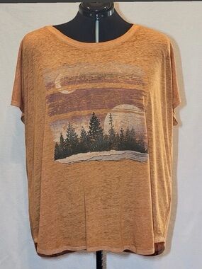 Maurices Soft Orange Tee - Heathered Orange